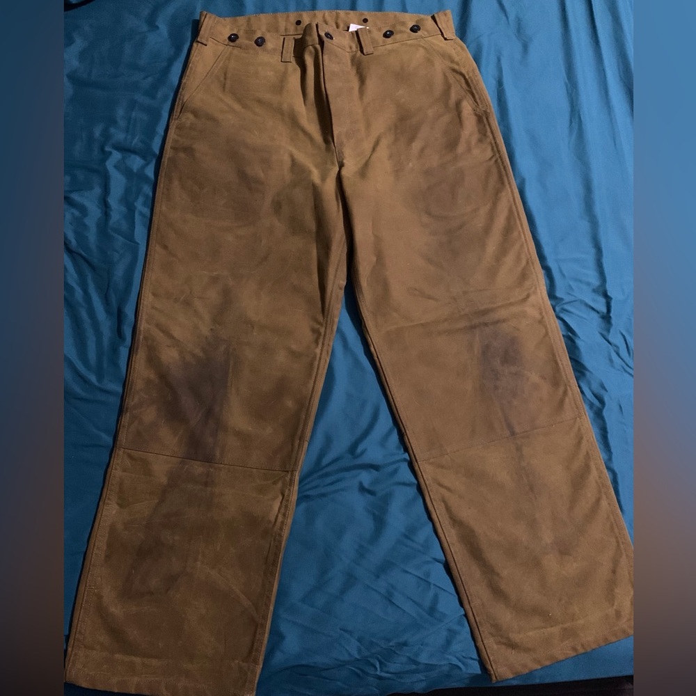 Filson Oil Finish Double Tin Cloth Pants - 36” Waist, made in US